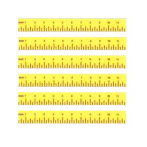 RULER/YELLOW/SET/6