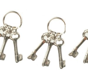 3 SETS OF 3 KEYS/SILVER