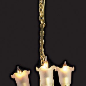 3-LITE TULIP CHANDELIER