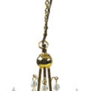 3-ARM BRASS/CRYSTAL CHAND