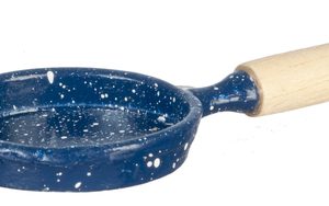 BLUE SPATTER FRYING PAN