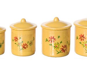 CANISTER SET/4/YELLOW