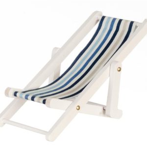BEACH CHAIR/BLUE/WHITE