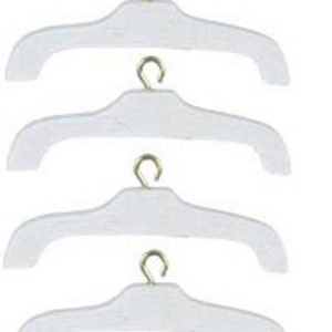CLOTHES HANGERS/4pc/WHITE