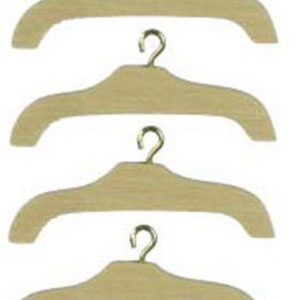 CLOTHES HANGERS/4PC/UNFIN