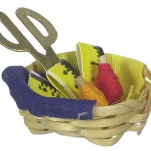 BASKET W/THREAD/SCISSORS
