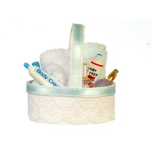 BATH ACCESSORY BASKET/BLU
