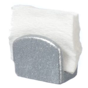 NAPKIN HOLDER/SILVER