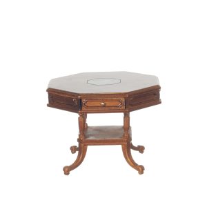 TABLE WITH DRAWERS/WALNUT