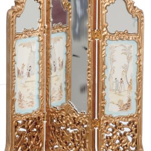 MIRRORED ROOM DIVIDER/GLD