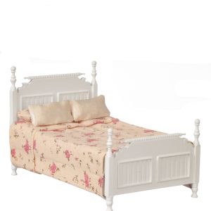 LARGE SINGLE BED/WHITE
