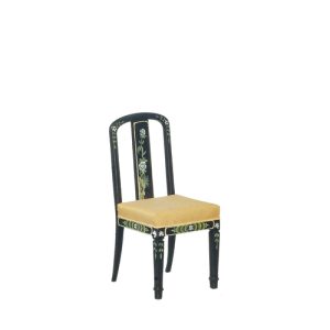 18th.C.CHINOISE CHAIR/BLK