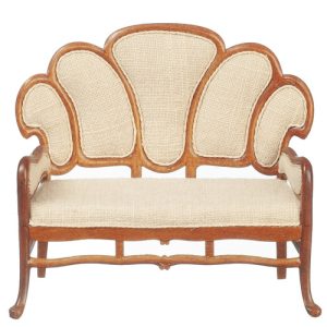 ART NOUVEAU SETTEE/WALNUT