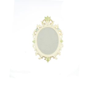 EMPIRE OVAL MIRROR/WHTFL