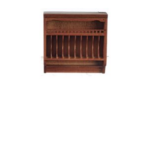 KITCHEN PLATE RACK/WALNUT