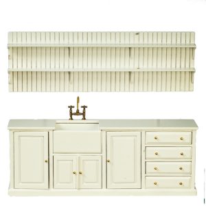 KITCH.SINK/PLATE RACK/WHT
