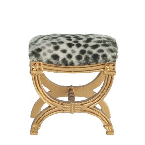 X FRAME STOOL/PAINTED GL