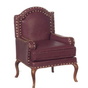 UPHOLSTERED ARMCHAIR/RED