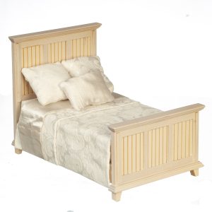 COUNTRY PANELED BED/WHITE