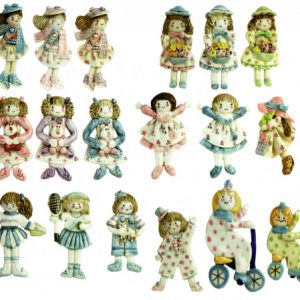 CERAMIC PINS/ASSORTD/12