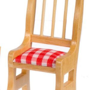 CHAIR W/CUSH/RD.CK/OAK/4