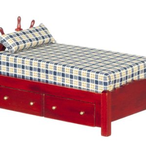 CAPTAIN'S BED/MAHOGANY/