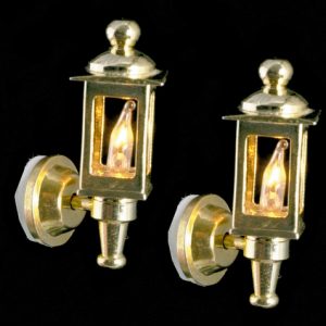BRASS COACH LAMPS/2/12V