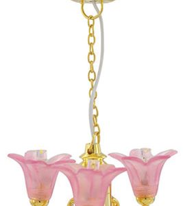 CHANDELIER/3UP/PK/LED 3V