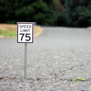 SPEED LIMIT 75 SIGN