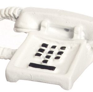 WHITE PUSH BUTTON PHONE