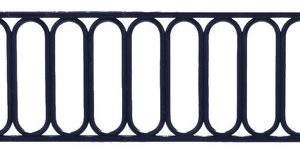 MODERN PLASTIC RAIL/BLK/2