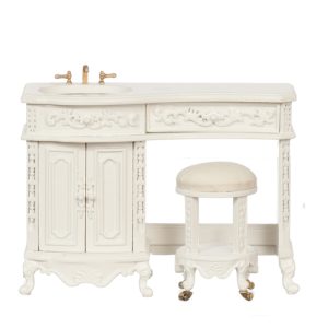 AVALON SINK W/STOOL/WHITE