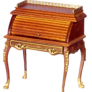 ROLLTOP DESK W/GOLD TR/WA