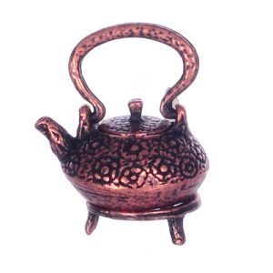 ANTIQUE COPPER TEAPOT/STD