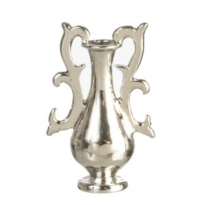 SILVER VASE W/2 HANDLES