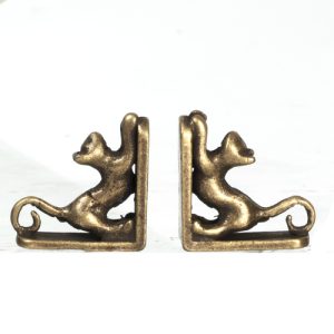 CAT BOOKENDS/PAIR