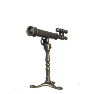 ANTIQUE TELESCOPE ON STAN