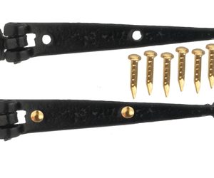 LONG HINGES/2/BLK W/12