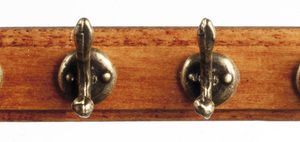 WALL COAT RACK W/4 HOOKS