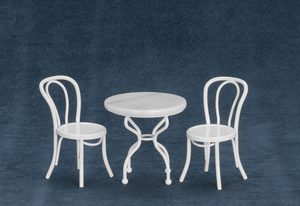 MARBLE TOP WHT.TABLE S/3