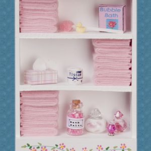 LARGE BATH CABINET/PINK