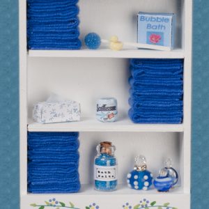 LARGE BATH CABINET/DK.BL