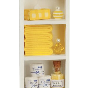 NARROW BATH CABINET/YELLW