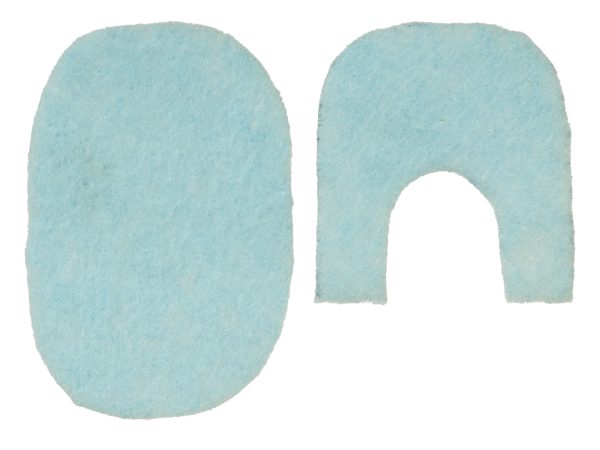 1/2` BLUE BATHROOM RUGS