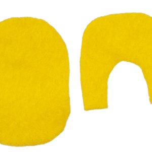 1/2` YELLOW BATHROOM RUG