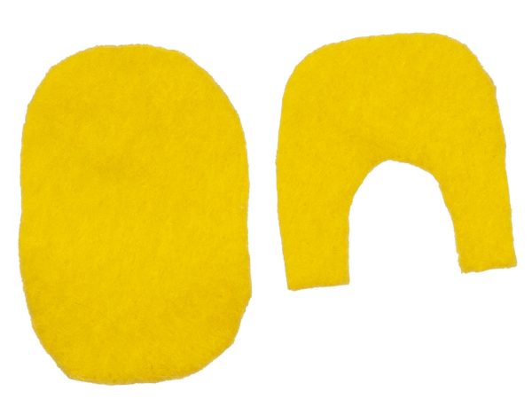1/2` YELLOW BATHROOM RUG
