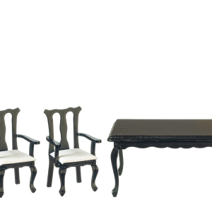 DINING ROOM SET/6/BLACK
