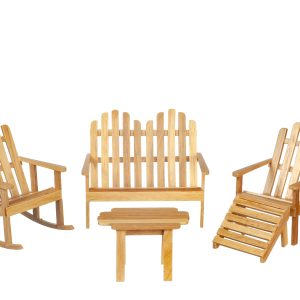 ADIRONDACK SET 5/OAK/CS