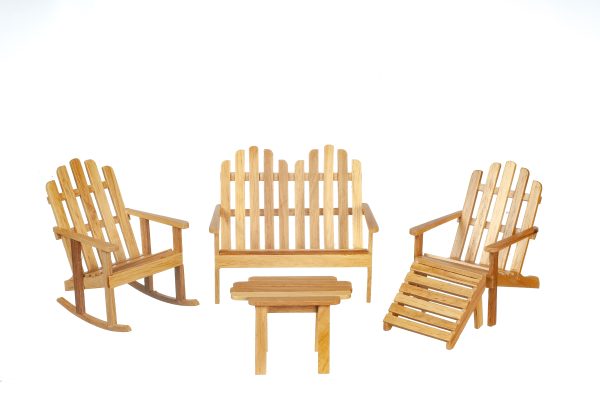 ADIRONDACK SET 5/OAK/CS