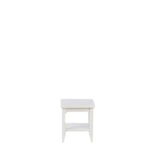 RS SQUARE END TABLE/WHITE